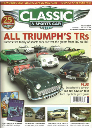 CLASSIC & SPORTSCAR 2007 MAR - TR Spl, 2000GT, ZAGATO ASTONS, ANT